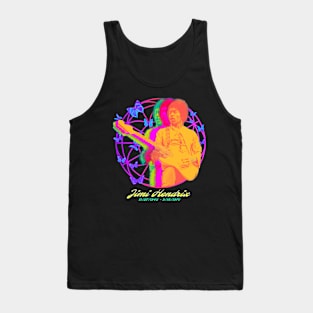 Guitar God Psychedelic Tie Dye Tank Top